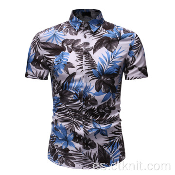 camisas estampadas de verano de marca para hombres